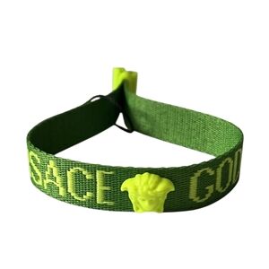Versace Green Bracelet With  The Iconic Medusa